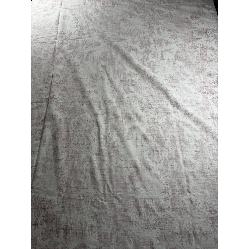 Pottery Barn Size Full Alpine Toile Duvet Cover 100% Cotton Red
